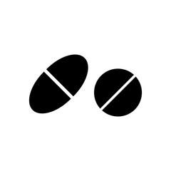 Pill Icon Vector design Template
