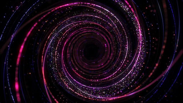 スパイラル 回転 背景 パーティクル