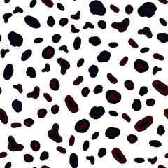 Dark Red vector seamless pattern with spheres.