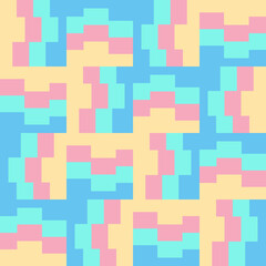 Clear geometric forms. Abstract vector seamless pattern.