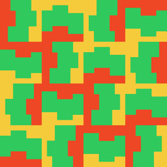 Clear geometric forms. Abstract vector seamless pattern.