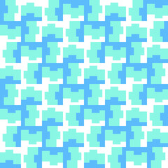 Clear geometric forms. Abstract vector seamless pattern.