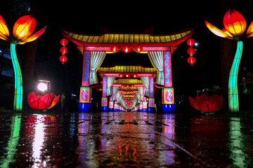 Fototapeta premium chinese temple at night