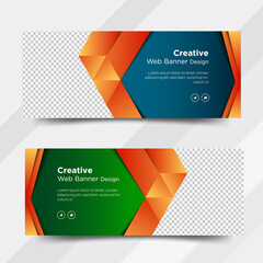 Business web banner, cover templates design 	
