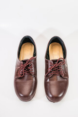 Scout 's shoes / brown shoes leather