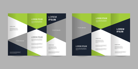 Abstract trifold brochure template. - Vector.