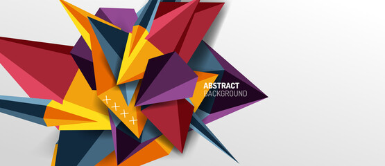 Trendy simple triangle abstract background, dynamic motion concept. Vector Illustration For Wallpaper, Banner, Background, Card, Book Illustration, landing page