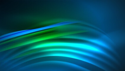 Fluid wave lines background. Trendy abstract layout template for business or technology presentation, internet poster or web brochure cover, wallpaper