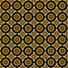 seamless pattern with golden rings