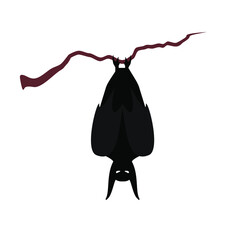 bat icon vector design isolated white