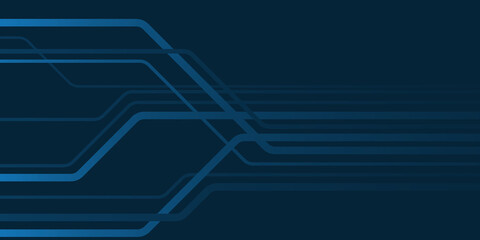 Abstract blue light circuit background.