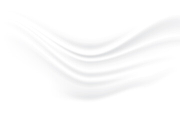 crumpled fabric texture. cloth wave grey shadow soft creased white abstract background. illustration vector