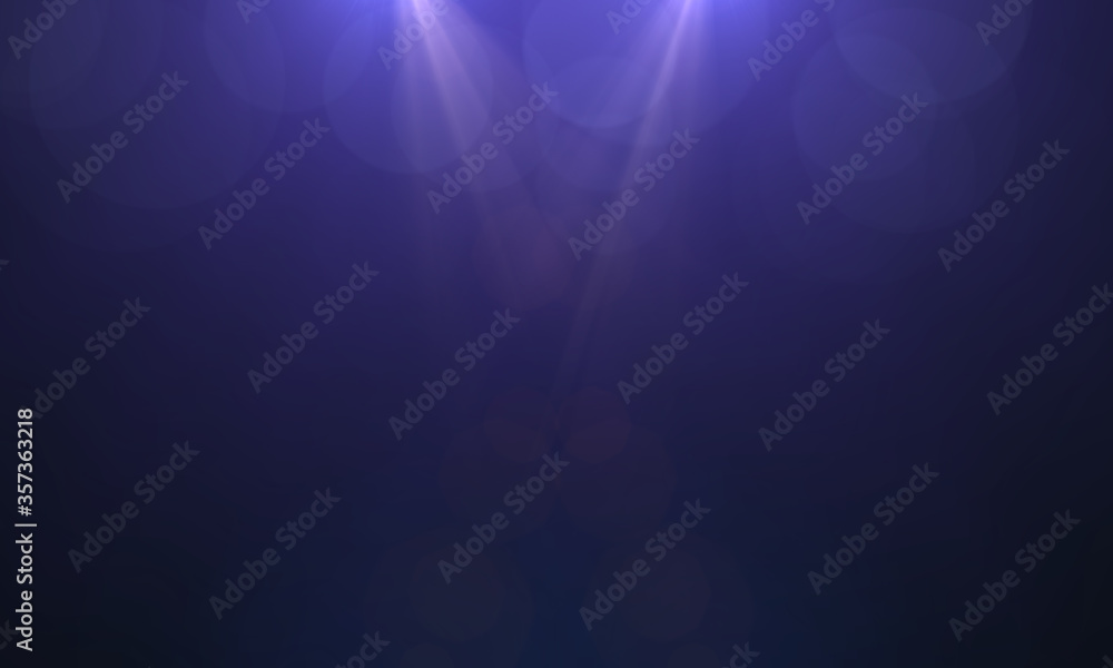 Aufkleber lens flare on black background. abstract light background ,digital lens flare. easy to add as overla
