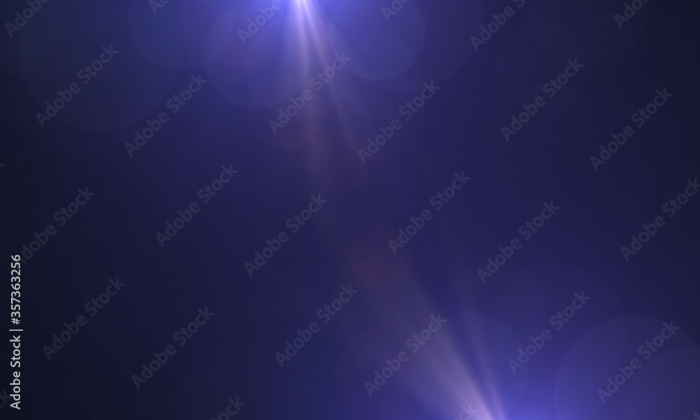 Aufkleber lens flare on black background. abstract light background ,digital lens flare. easy to add as overla