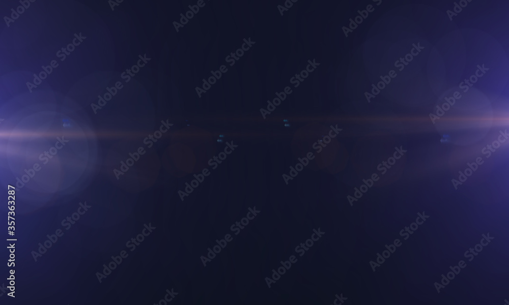 Aufkleber sun lens flare overlays. lens flare on black background. abstract light background ,digital lens fla