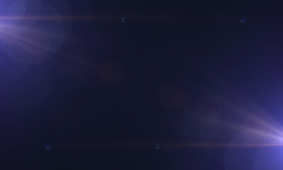 Lens Flare on black Background. Abstract Light background ,digital lens flare. Easy to add as Overlay or Screen Filter over Photos. 3D Rendering.