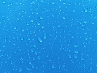 水滴　青　背景素材