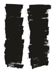 Flat Paint Brush Thin Short Background High Detail Abstract Vector Background Set 