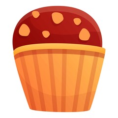 Cupcake icon. Cartoon of cupcake vector icon for web design isolated on white background