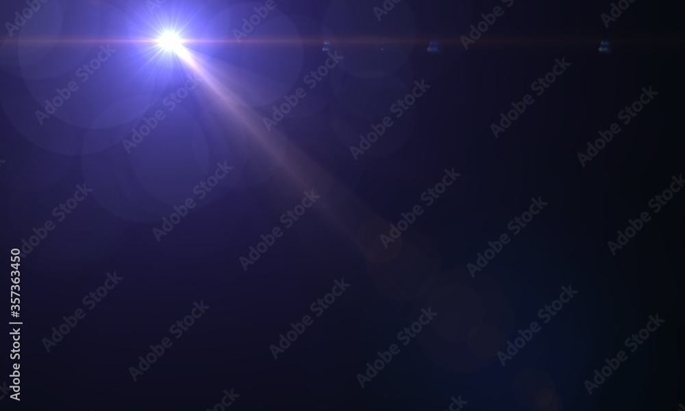 Aufkleber lens flare overlay. easy to add as overlay or screen filter. 3d rendering.