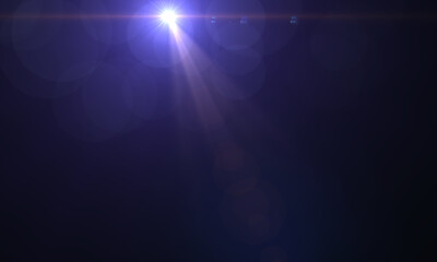 Lens flare overlay. Easy to add as Overlay or Screen Filter. 3D Rendering.