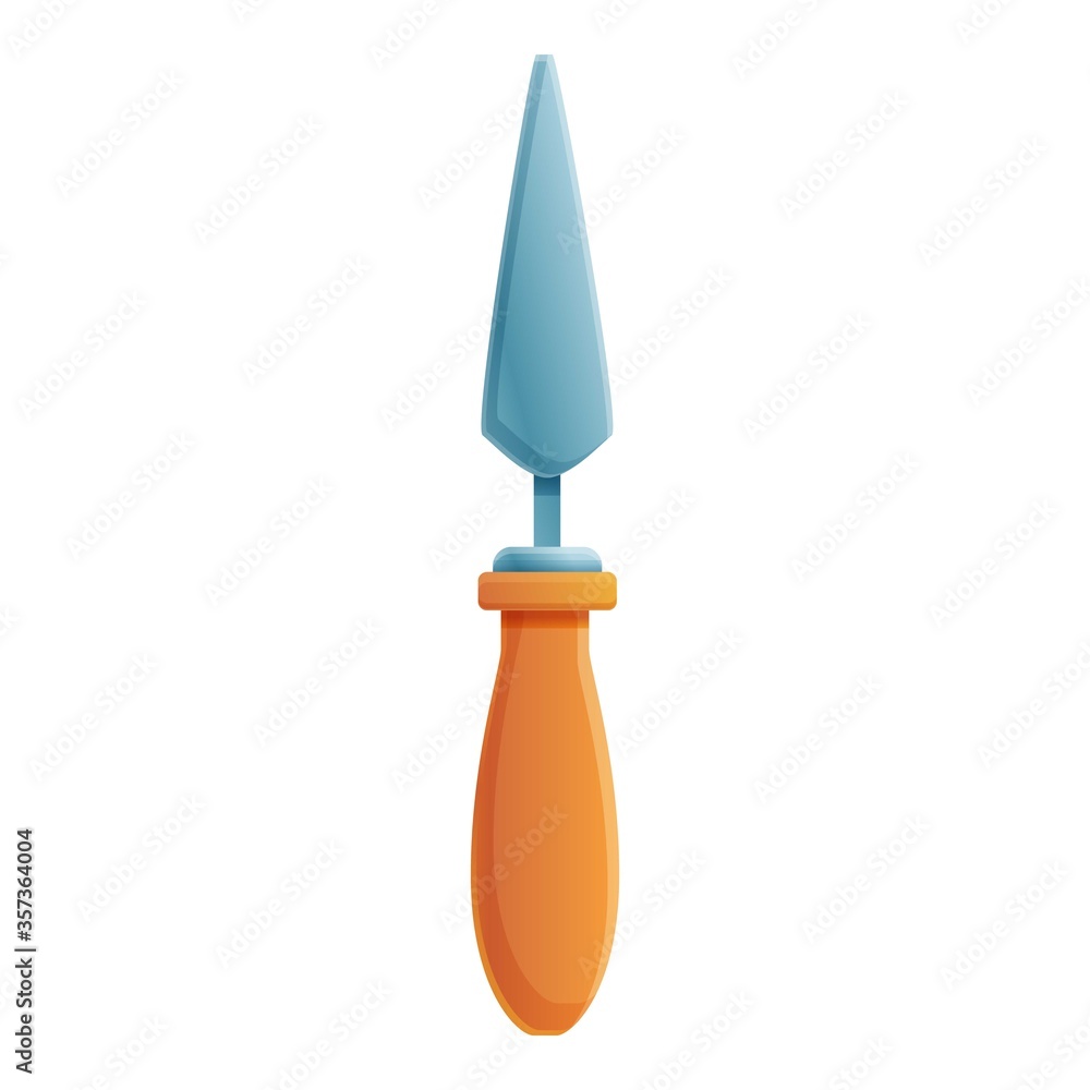 Poster carving chisel icon. cartoon of carving chisel vector icon for web design isolated on white backgrou