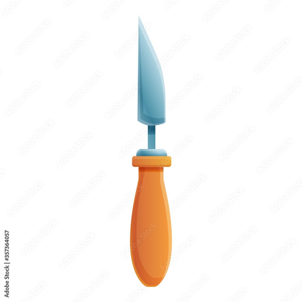 Poster chisel equipment icon. cartoon of chisel equipment vector icon for web design isolated on white back