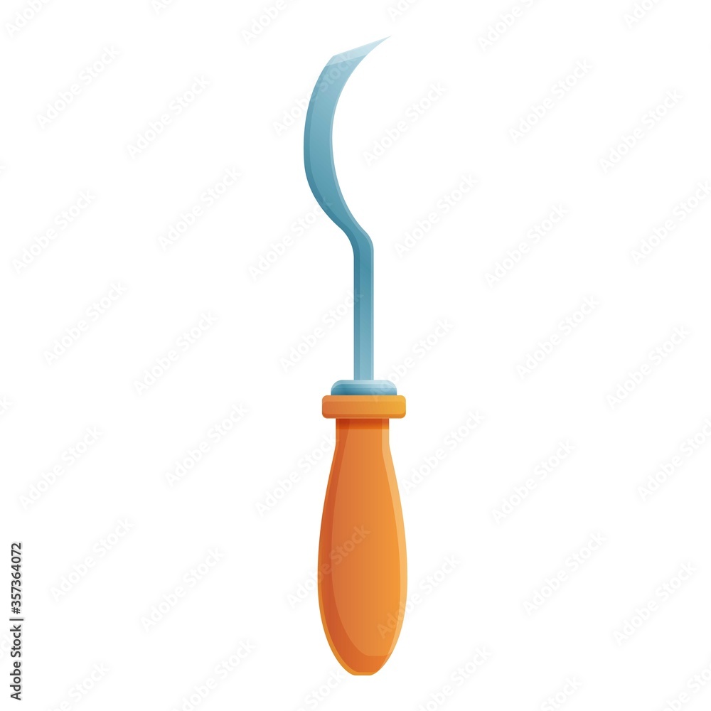 Poster craft chisel icon. cartoon of craft chisel vector icon for web design isolated on white background