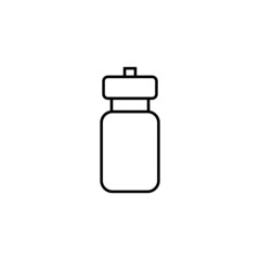 bottle icon vector isolated white