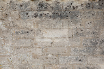 old brick wall with texture and text