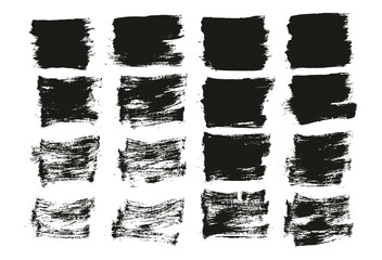 Flat Paint Brush Thin Short Background High Detail Abstract Vector Background Set 