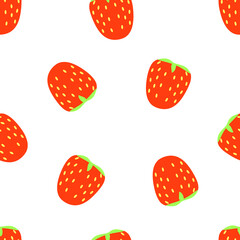 Modern fruits seamless pattern, great design for any purposes. Vector fashion background. 