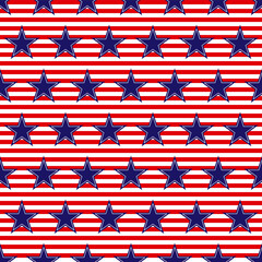 United States flag seamless texture, vector background