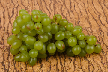 Sweet green grape branch