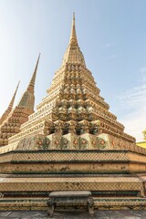 Fototapeta premium Buddhist temple, Wat Pho temple in Bangkok Thailand