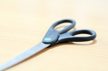 scissors on the table