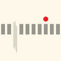 Minimal Futuristic Design. Abstract Minimalist Background