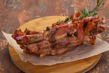 Smoked pork ribs