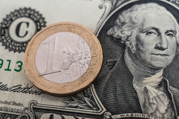 Porträt auf der 1 US Dollar Banknote