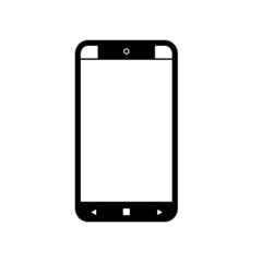 handphone icon vector isolated white