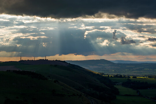 Awesome Cloudscape and Sunset photographed at The Dyke in Sussex, UK. 