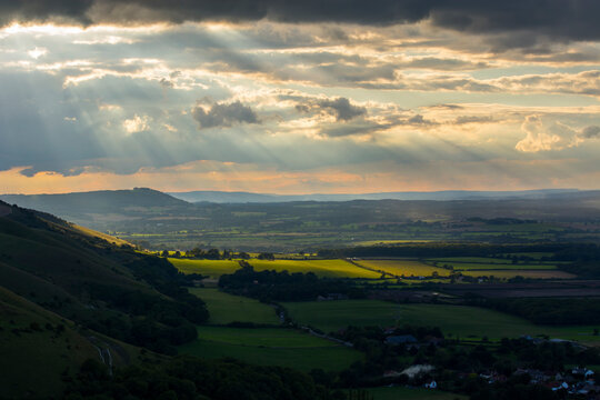 Awesome Cloudscape and Sunset photographed at The Dyke in Sussex, UK. 