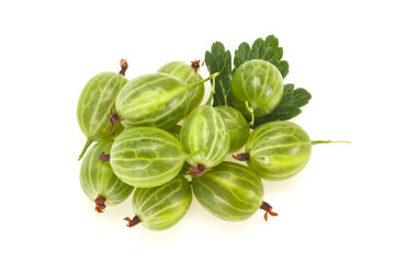 Fresh ripe green sweet gooseberry