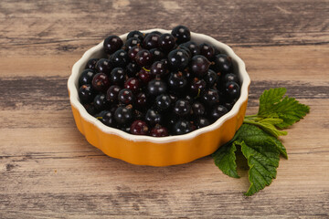Fresh ripe sweet black currant