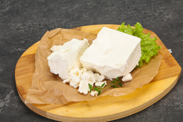 Greek traditional Feta soft cheese