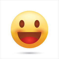 smile emotion icon vector isolated on white background eps10