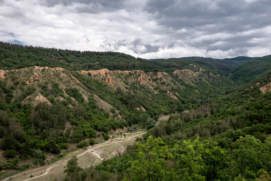Valley near the Stob Pyramids in Rila mountain Bulgaria