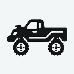 Car vector icon illustration sign for web and designing