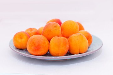apricots on a plate