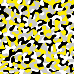 Geometric abstract pattern with wavy shapes.